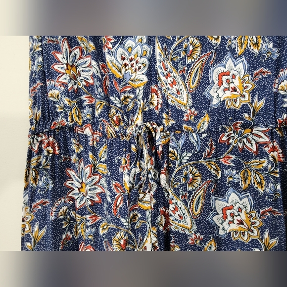 Sold Velvet by Graham and Spencer Paloma tie Waist boho floral mini dress - Picture 10 of 13